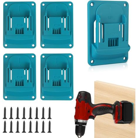 Tool Holder Wall Mount Holder with Screws Garage Storage 5 Pack (1/5)