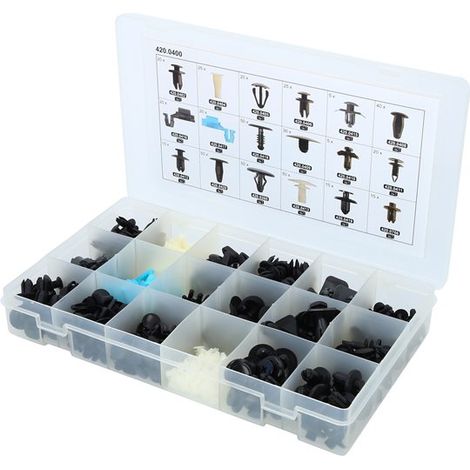 KS Tools 420.0400 Befestigungs-Clip-Satz für Mazda, 475-tlg.