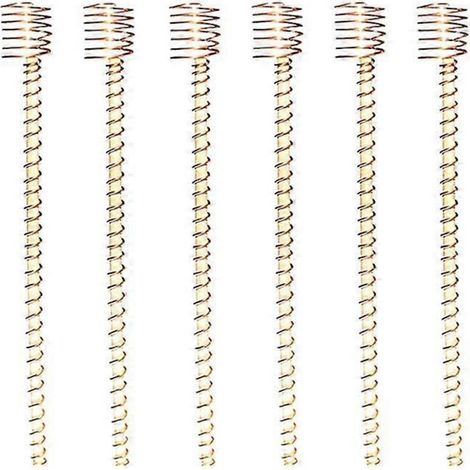 Set of 6 copper coil antennas for electroculture, allowing the cultivation of garden plants and vegetables using electricity. (1/5)