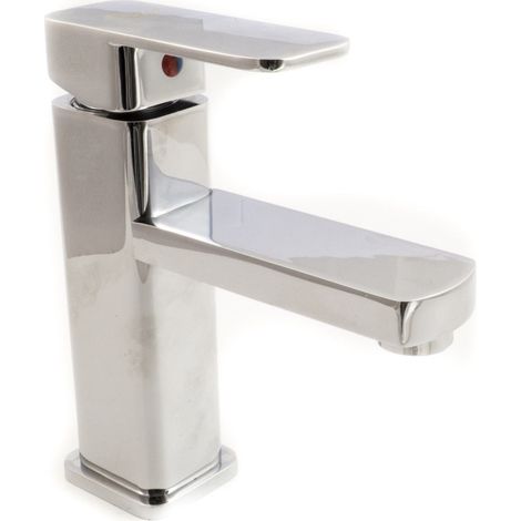 Cleafe - Rubinetto Miscelatore Cromato Casa Bagno Lavabo Completo Di Kit Montaggio Jh8801 - (1/3)