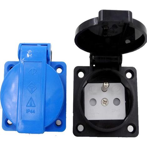 Etanche européenne IP44 prix type E/F, 16A, prise instrument médical français, prise étanche laboratoire français, convient pour inverseur de voiture, climatiseur, équipement électrique (1/2)