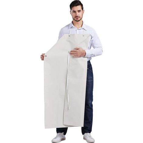 Tablier Hommes Épais Long En Caoutchouc Résistant À L’Huile Imperméable Pour Usine Abattoir CF3024 (1/5)