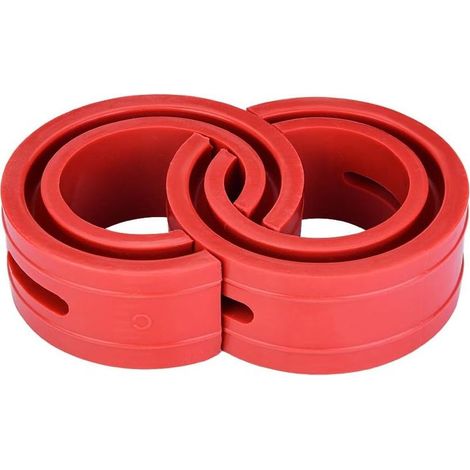 Lot de 2 Butées en Caoutchouc Rouge Universelles pour Amortisseurs, Tampons Anti-Choc et Protecteurs de Suspension Auto (1/5)