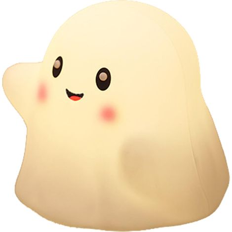 Veilleuse fantôme Halloween mignonne - Lampe tactile de chevet pour enfant, décoration chambre, salon, dortoir