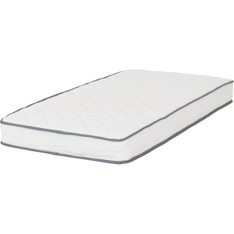 Yasmin 3 Feet Roll-Up Mattress 18cm (Bonnel Spring) - L190 x W18 x H90 cm - White
