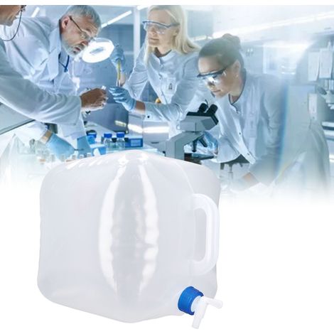 Seau industriel de 20 L pour eau douce avec bouchon de fermeture pliable en PEBD à vendre (2 par lot) (1/5)