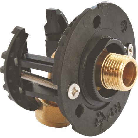 Ayor – Système de fixation robinet de WC pour tube PER Ø12 – Raccord à compression M12/17 – Pose rapide sur plaque de plâtre 9,5 à 25mm