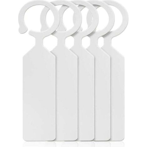 100 etiquetas de plástico grueso para jardín, ideales para árboles y plantas, marcadores colgantes blancos para jardineros - KZQ