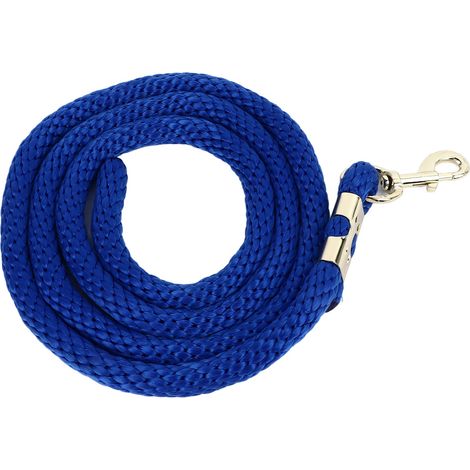 Longe pour cheval avec mousqueton, corde d'entraînement haute résistance et résistante, idéale pour l'entraînement, la compétition et la traction quotidienne, 2 m (6,6 pi), bleu royal (1/5)