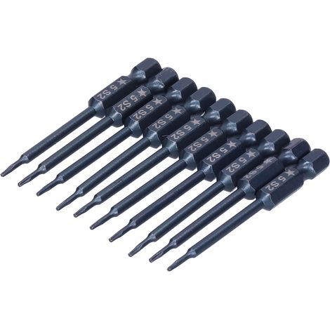 Jeu de 10 embouts tournevis magnétiques en acier S2, pentalobe, pour vis électronique, outillage à main professionnel (1/5)