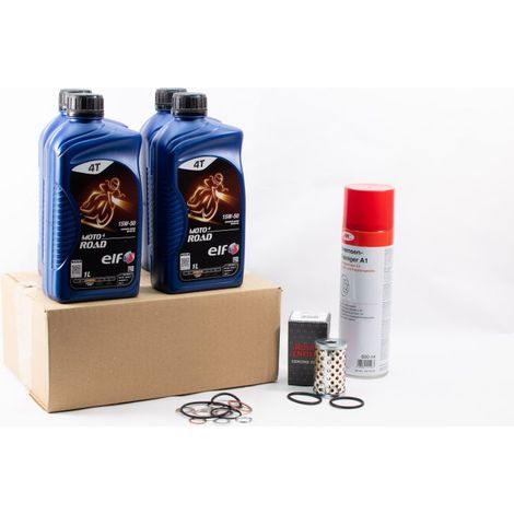 Kit Entretien Vidange Standard pour ROYAL ENFIELD CLASSIC 500 de 2016 à 2019 - ELF MOTO 4 ROAD 15w50 4L