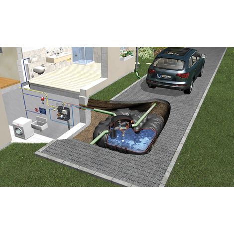 PLATIN XL Flachtank Pak.10000L DN160 Haus Prof. PKW-bef.