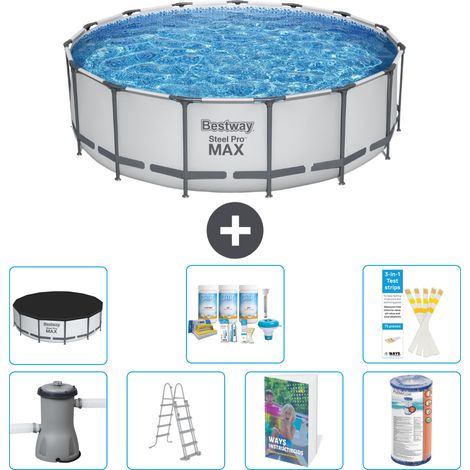 Bestway Steel Pro MAX Rund - 488x122 cm - 8-teilig S556