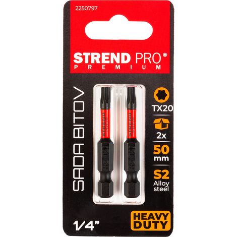 Bit Strend Pro Premium Torx, T 20, Pack. 2 Stk. (1/2)