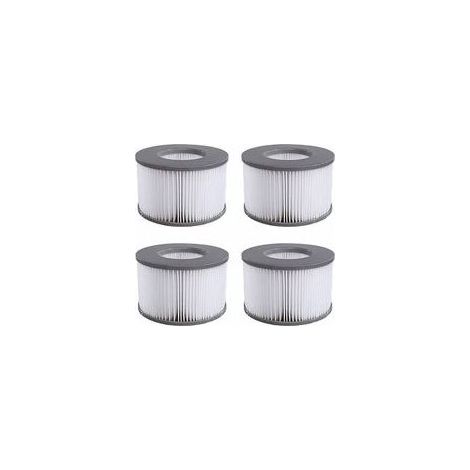 Ersatzfilterkartuschen (4er-Pack) für Whirlpools, Hot Tubs und aufblasbare Pools, kompatibel mit Filtermodellen ab 2020. (1/5)