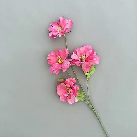 Orchidée artificielle à 4 têtes, fleur en soie simulée, décoration de mariage « Coucher de soleil », fleurs simuléesrose (1/5)
