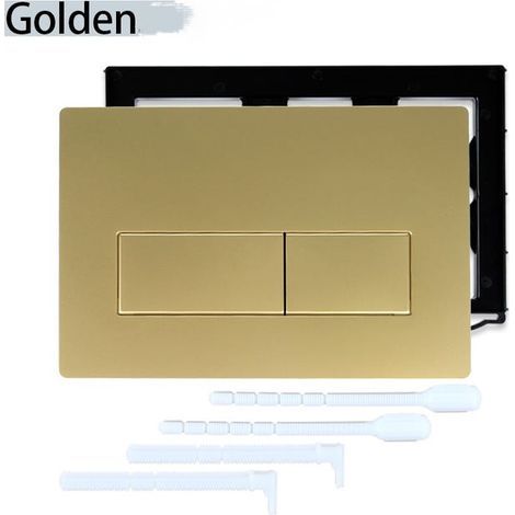 Concealed cistern panel for wall-hung toilets, compatible with Geberit Sigma 115.770, gold. (1/5)