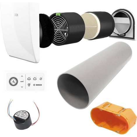 BOSCH Paket dezentrale Lüftung JUPA VE203 Einfamlienhaus (160 m2 Wohnfläche) - 7739615250