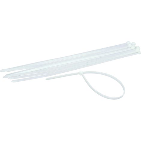 Bridas de nailon blancas - 2,5x100 mm (1/3)