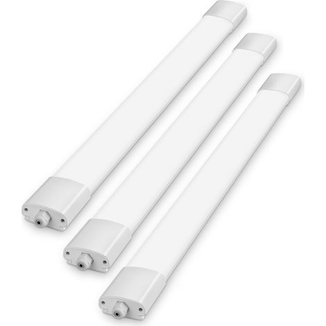 Oraymin Lot de 3 Réglette LED Étanche IP65 150cm - 45W Haute Performance 5000LM - Lumière Naturelle 4000K - Idéal pour Sous-sol, Cuisine et Entrepôt - Installation Facile et Économe en Énergie (1/5)