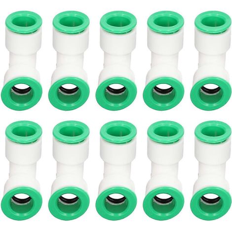 10-teiliges Winkelverbinder-Set aus PPR-Schlauchverbindern mit Schnellkupplung für Pools, 20 mm / 0,79 Zoll