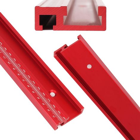 Rail de Guidage 45mm – Échelle 400mm, T-Slot – Accessoire pour Scie Circulaire et Table de Travail (1/5)