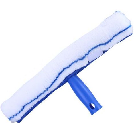 Lntyq Raclette à vitre Professionnelle(38cm), Lave-vitre avec Raclette Silicone et Brosse Microfibre, Kit de Nettoyage de Vitres pour Salle de Bain, Douche, Voiture, Fenêtres (1/5)