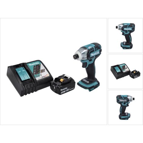 Avvitatore a impulsi a batteria Makita DTS 141 RT1 18 V 40 Nm 1/4" brushless + 1x batteria ricaricabile 5,0 Ah + caricabatterie