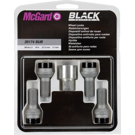 Bulloni sferici, kit 4 pz - Black Edition - E090