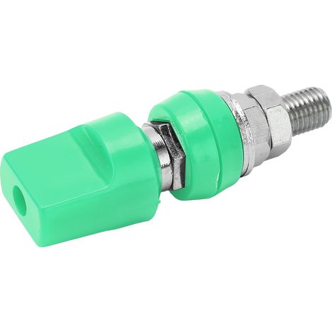 Bornier multifonctionnel à capuchon plat en laiton 4 mm M8 100 A haute intensité (avec douille verte) (1/5)