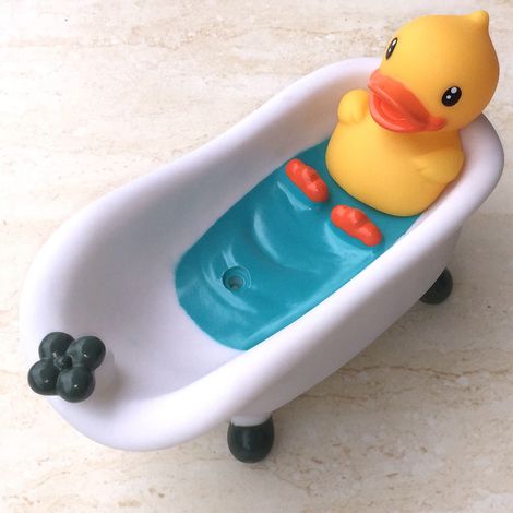 Boîte à Savon Animaux Mignons pour Salle de Bain Léger et Écologique - Porte-Savon Canard (1/5)