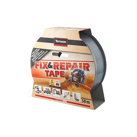 Cinta adhesiva Teroson 5080 de alta resistencia, repara/refuerza/fija/impermeable/protege. Dimensiones: 5cm x 50m.