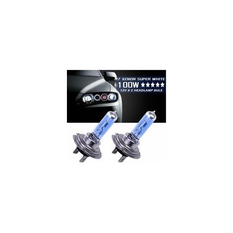 Ampoules halogènes H7 12V 100W – Lumière blanche 6000K – Remplacement direct pour véhicules – Installation facile (1/5)