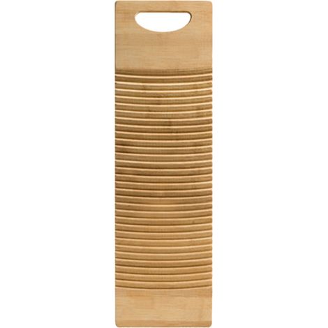 Waschbrett aus Holz mit rechteckigem Griff zum Wäschewaschen zu Hause erhältlich. Praktisches und langlebiges Material. Dickes Waschbrett.