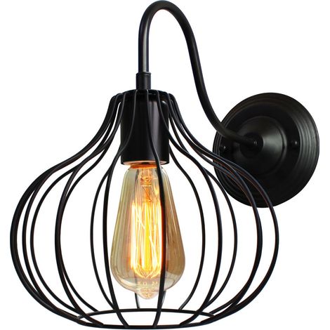 Lampada a Sospensione Industriale Puleggia Retrattile Lampada da Soffitto per Bar, Pub, Ristorante, Galleria, Bar, Caffè (Nero) (1/4)