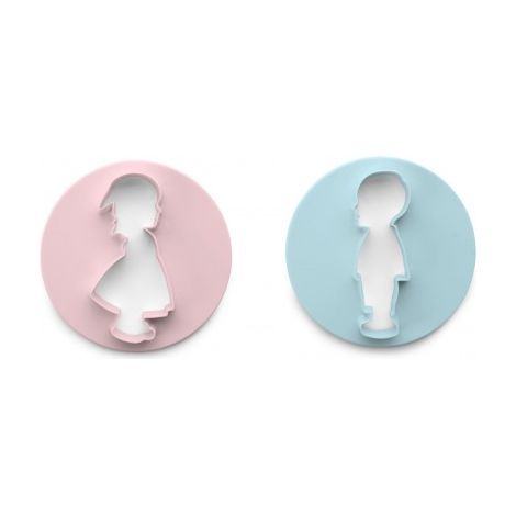 Ibili Girl Boy Set de Cortadores Claro 2 unidades