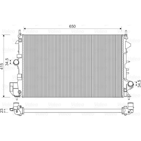 Radiateur, refroidissement du moteur Valeo 734981 FIAT 1300284 24418340 51773281