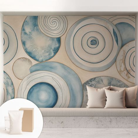 Carta Da Parati - Fotomurale In Vlies - per Decorazione pareti - Per La Cucina Camera Da Letto Per La Soggiorno Vortici a spirale 208x146 cm (1/5)