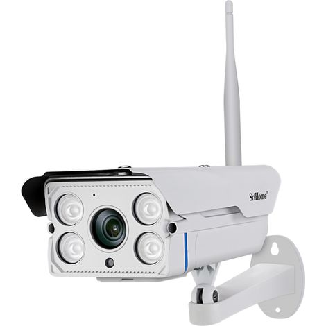 "Telecamera WiFi SH027: IP camera wireless, 3.0 Megapixel HD, IR Cut, ONVIF, P2P, supporto SD e audio in/out"
