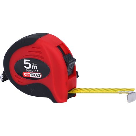 KS TOOLS Bandmaß mit Feststeller,schwarz-rot, 5m, 19mm ( 300.0114 ) (1/3)