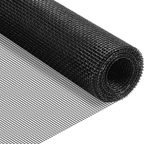Moustiquaire - Fibre De Verre - 1,2 X 2,5 M - Découpable Pour Portes Et Fenêtres - Anti-moustiques Et Anti-chats - Noir - 1 Pièce (1/5)