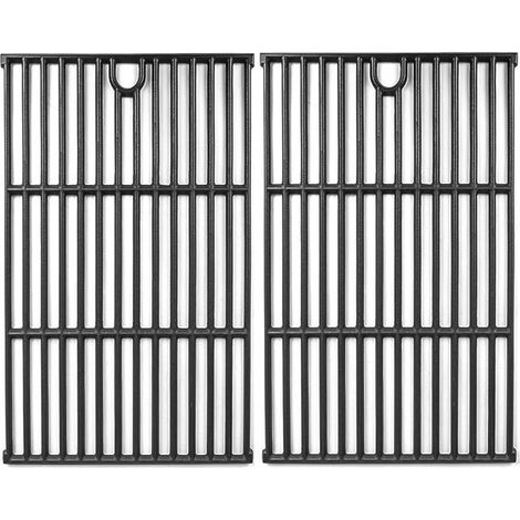 Set mit 2 Ersatz-Grillrosten aus Gusseisen für Landmann Triton 3 & 4, Barbecook Vanilla, Charbroil Gas2Coal 330, 43,4 x 30,7 cm (1/5)