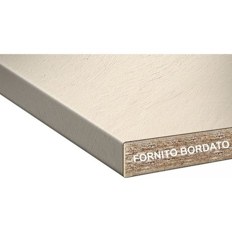 Top bordato per cucina beige cemento 220 cm.