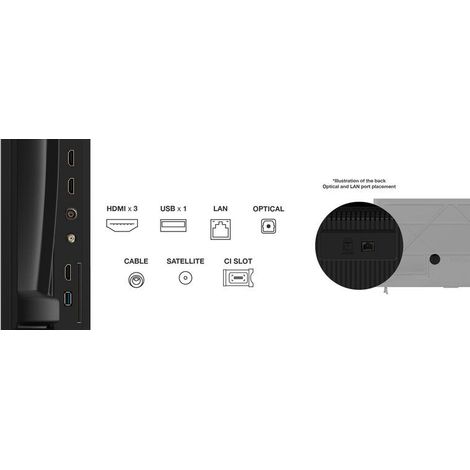 TCL P69K Serie Smart TV 4K Ultra HD 65 pollici 65P69K, Dolby Audio, HDR10+, Google TV (1/4)