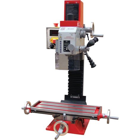 Trapano fresa da banco ad ingranaggi Holzmann bf20v 230v