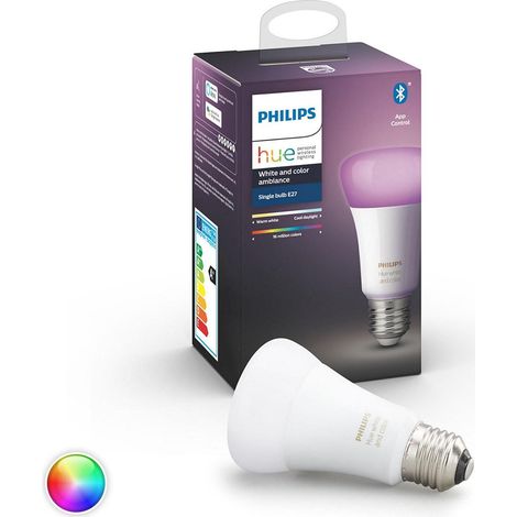 Philips Hue Lampadina LED Smart E27 75W Equivalente Bluetooth White e Color (1/4)