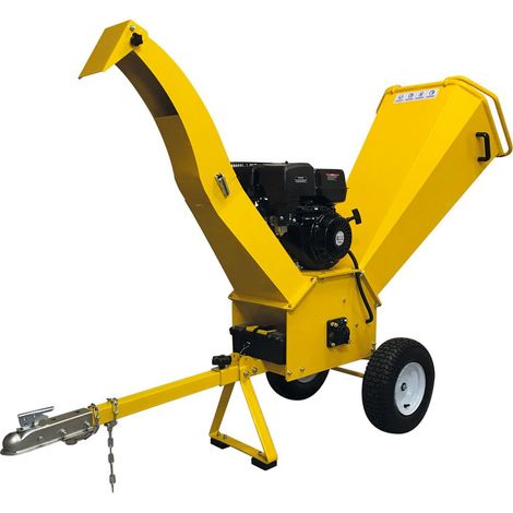 Broyeur de végétaux thermique 13 cv – Diamètre de coupe 80 mm – Moteur 4 temps OHV – Lames réversibles 35 cm – Tracté derrière véhicule – Mecacraft