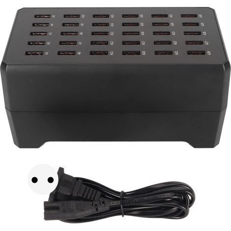 150W 30 Port USB Charger Station Fast Charging Hub Smart Recognition 100 240V EU Plug (1/5)