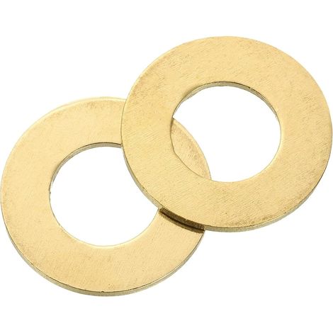 M12-Unterlegscheiben – 25 Stück – Massives Messing – Lockerungssicherung – Mechanische Befestigung – 12 x 20 x 0,8 mm (1/5)