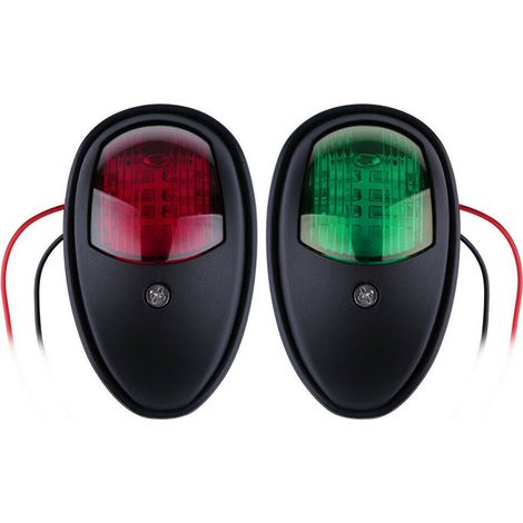 Feux de côté blancs 12-24 V bâbord et tribord 9855Accessoires d'accastillage pour bateaux et yachts 35 mm - Feux de navigation bâbord et tribord à LED blanches ISURE 12-24 V 985535 mm (1/3)
